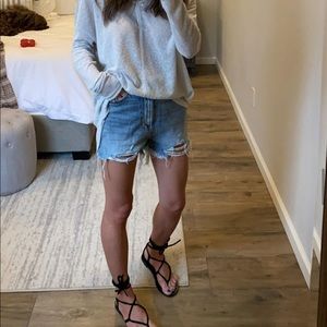 NWT Shop Talulah Denim Jean Shorts Large Blue